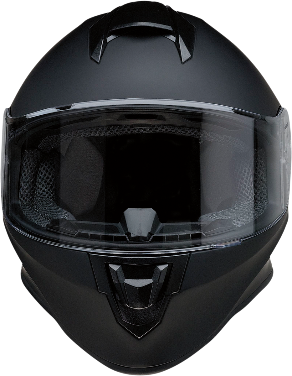 Z1R Youth Warrant Motorcycle Helmet - Flat Black - Medium 0102-0240