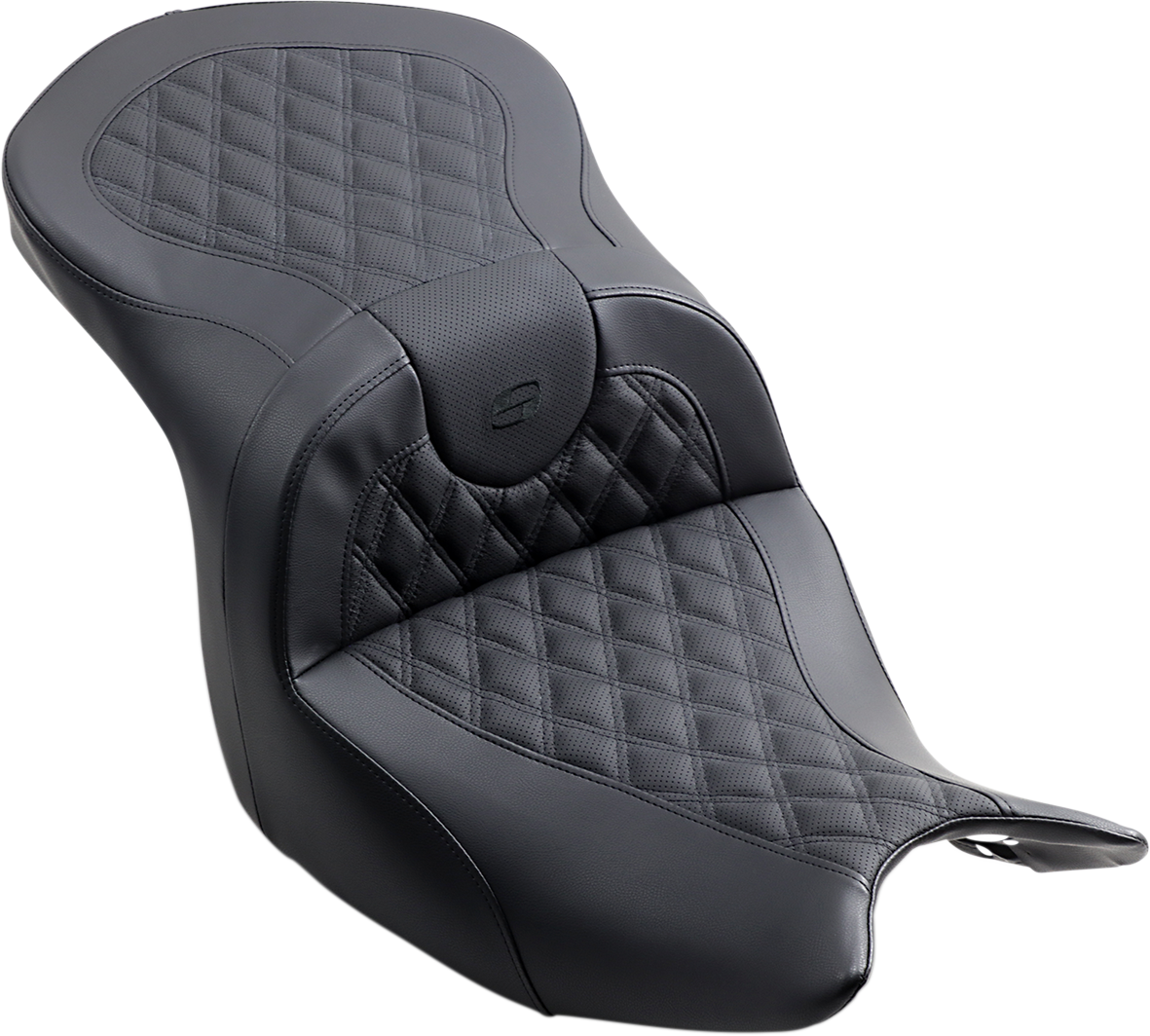 SADDLEMEN Seat - Roadsofa - Without Backrest - Full Lattice Stitch - Black H18-07-182