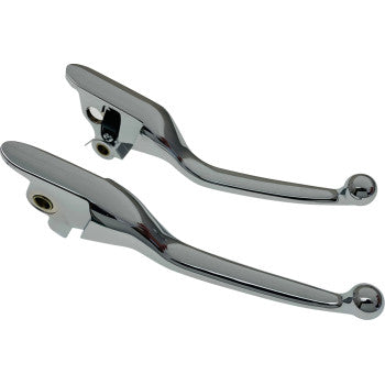 DRAG SPECIALTIES Lever Set - Narrow - Chrome  0610-2325