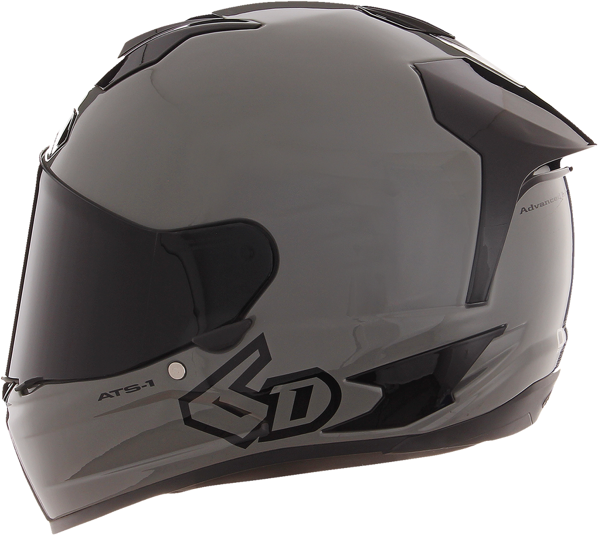 6D ATS-1R Motorcycle Helmet - Gloss Gray - Small 30-0975