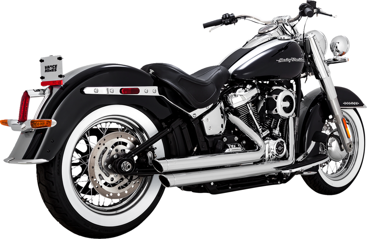 VANCE & HINES Big Shots Staggered Exhaust System - Chrome 17341