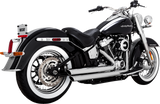 VANCE & HINES Big Shots Staggered Exhaust System - Chrome 17341