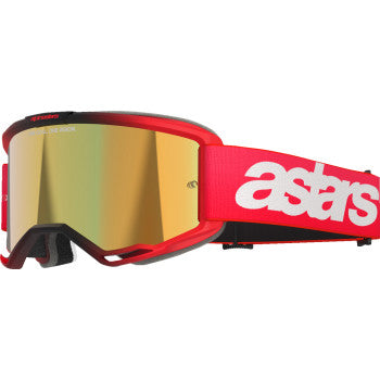 ALPINESTARS Goggles Vision 5 Goggles - Blaze - Red - Gold Mirror 5102125-3115