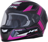 AFX FX-99 Motorcycle Helmet - Recurve - Black/Fuchsia - Small 0101-11102