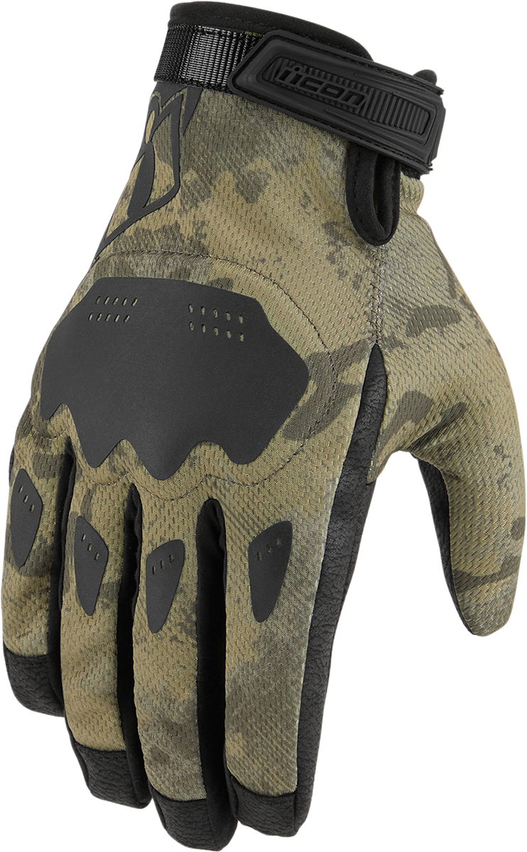 ICON Hooligan™ CE Gloves - Tan Camo - Medium 3301-4409