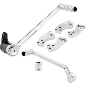 ARLEN NESS  Extended Foot Control Kit - 3" - Chrome 410-037