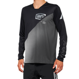 100% R-Core-X Long-Sleeve Jersey - Black/Gray - Small 40000-00000