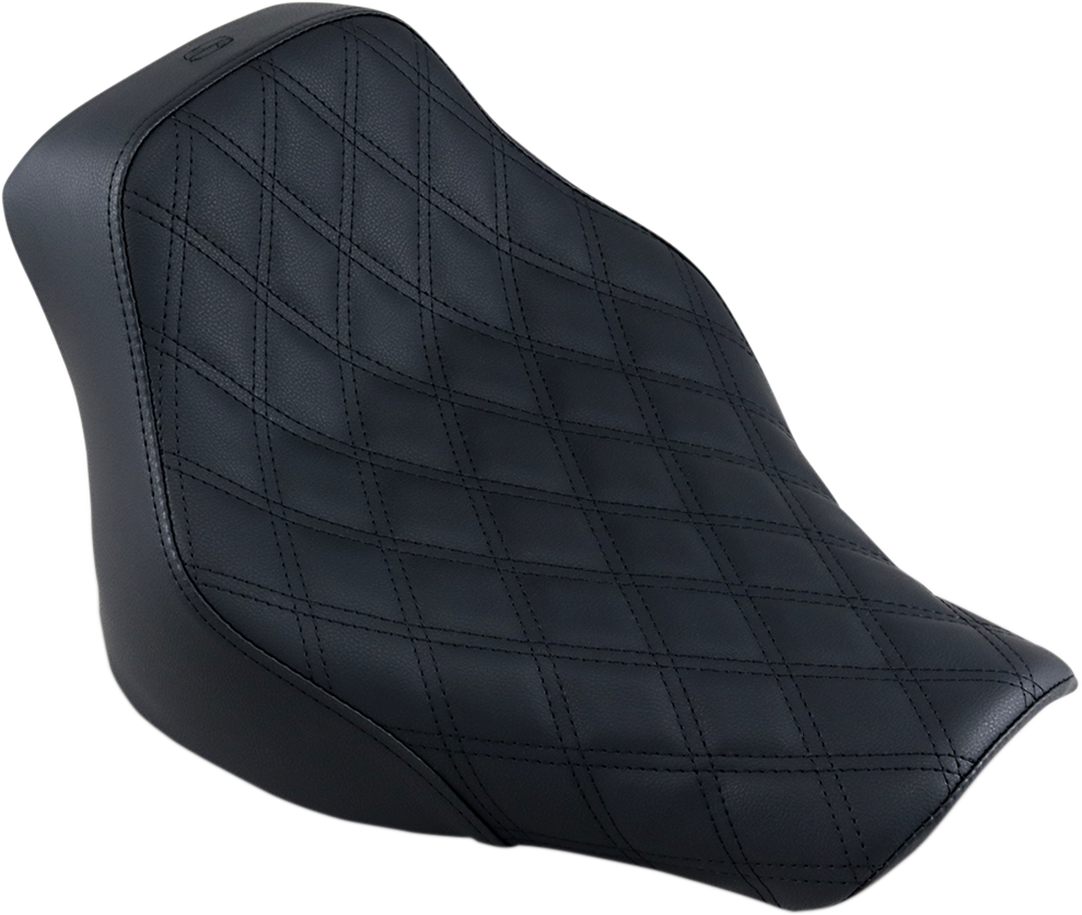 SADDLEMEN Renegade Solo Seat - Lattice Stitched - Black - FLST 818-33-002LS