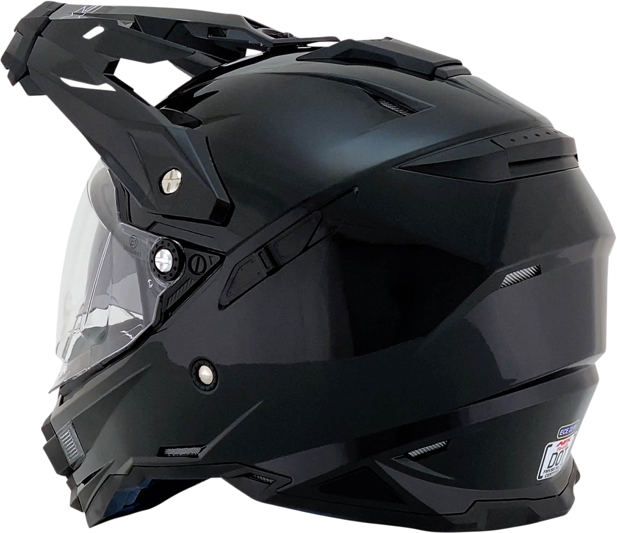 AFX FX-41DS Motorcycle Helmet - Gloss Black - XS 0110-3742