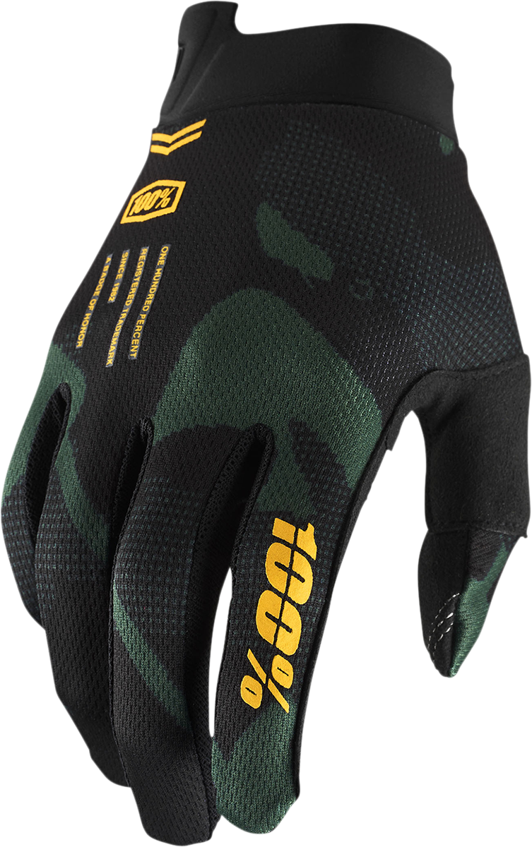 100% iTrack Gloves - Sentinel Black - Small 10008-00020