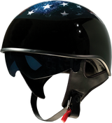 Z1R Vagrant Motorcycle Helmet - USA Skull - Black - Small 0103-1308