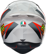 AGV K1 S Motorcycle Helmet - Blipper - Gray/Red - Small 2118394003030S