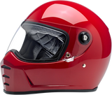 BILTWELL Lane Splitter Motorcycle Helmet - Gloss Blood Red - Small 1004-837-102