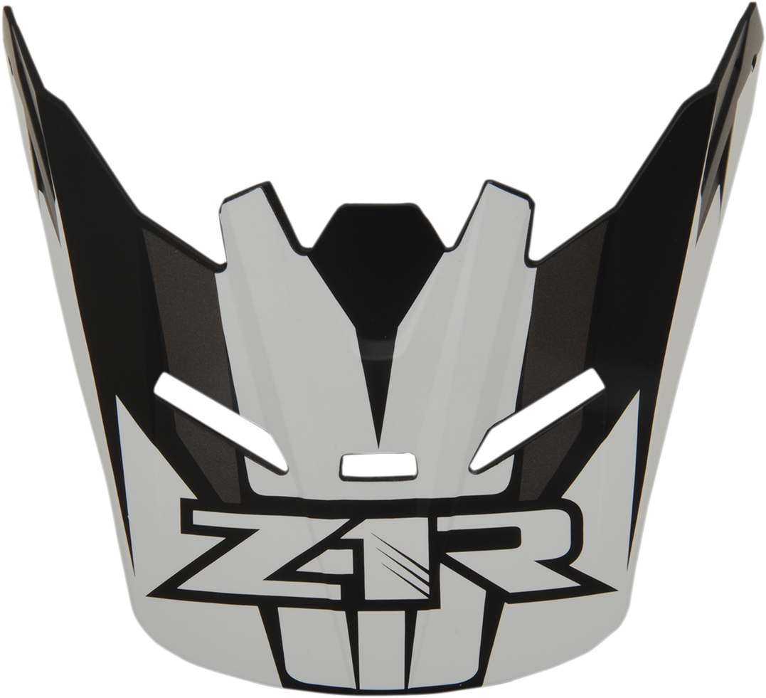 Z1R Youth Rise Visor Kit - Ascend - Matte Black/White 0133-1063