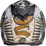 Z1R Warrant Motorcycle Helmet - Sombrero - White/Gold - XS 0101-14164