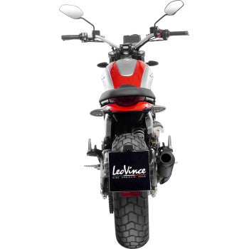 LEOVINCE LV-10 Slip-On Muffler - Full Black Scrambler 2023-2024  15266FB