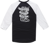 ALPINESTARS Booted Raglan T-Shirt - Black/White - Large 1210710041020L