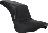 LE PERA Kickflip Seat - Basketweave - Black - Softail '18-'21 LYX-590BW