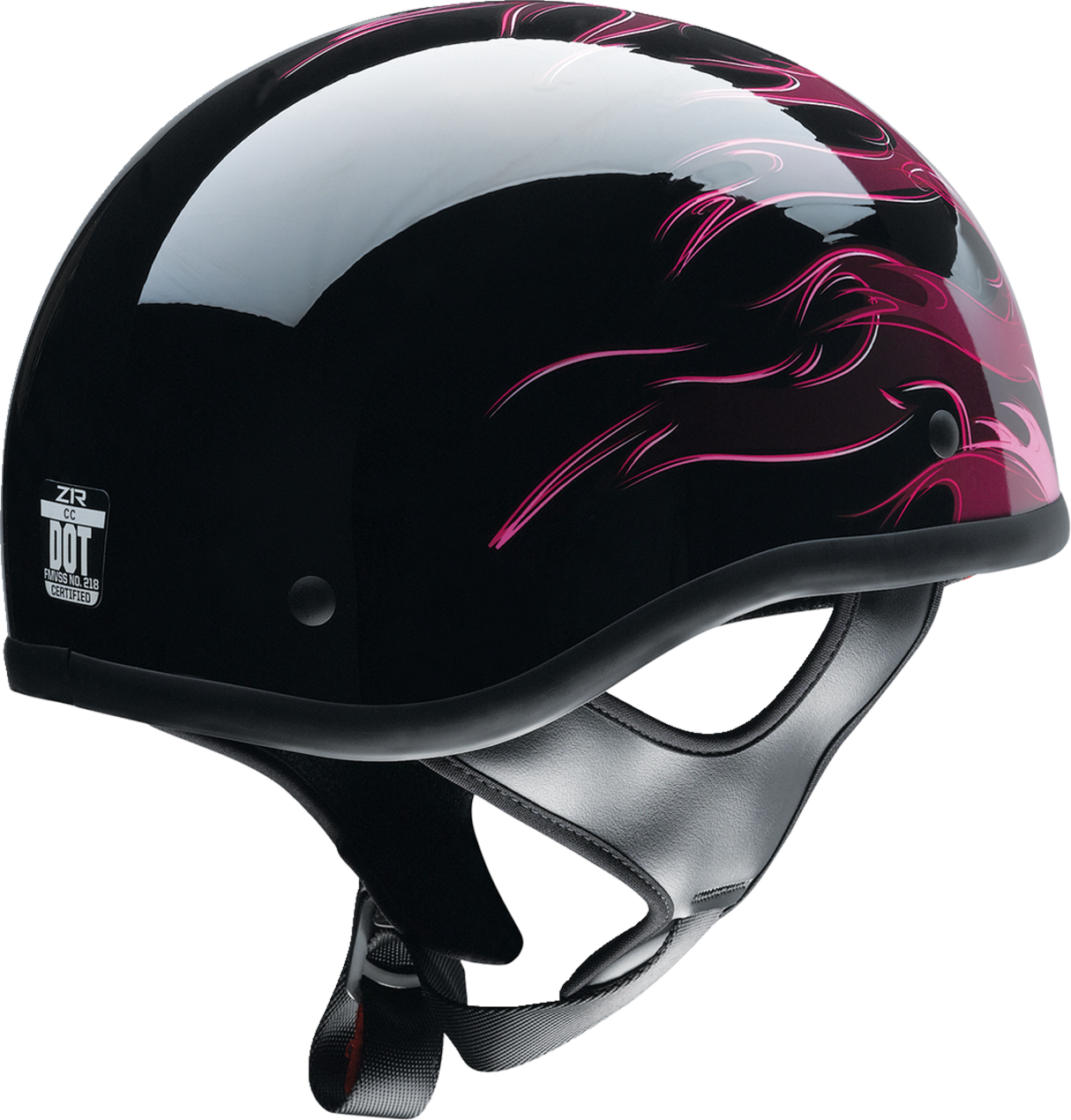 Z1R CC Beanie Motorcycle Helmet - Hellfire - Pink - XS 0103-1396