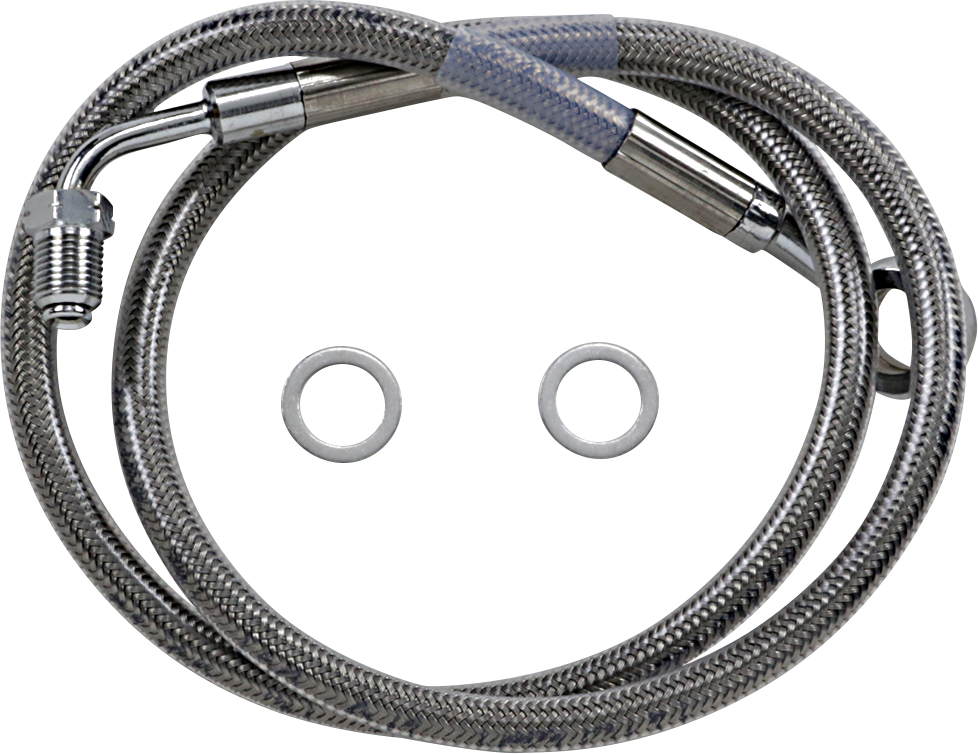 DRAG SPECIALTIES Brake Line - +10" - Stainless Steel - '18-'22 Softail 618631-10