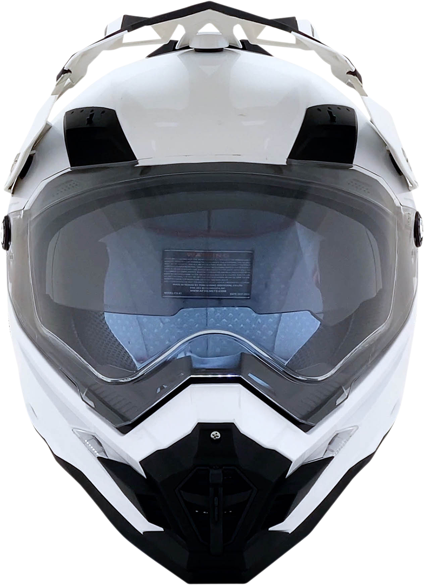 AFX FX-41DS Motorcycle Helmet - Pearl White - Medium 0110-3750