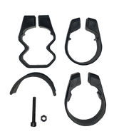 Espejo MOOSE UTILITY - Vista lateral - Octágono - Negro MUTVMIR-ES2-CCS 