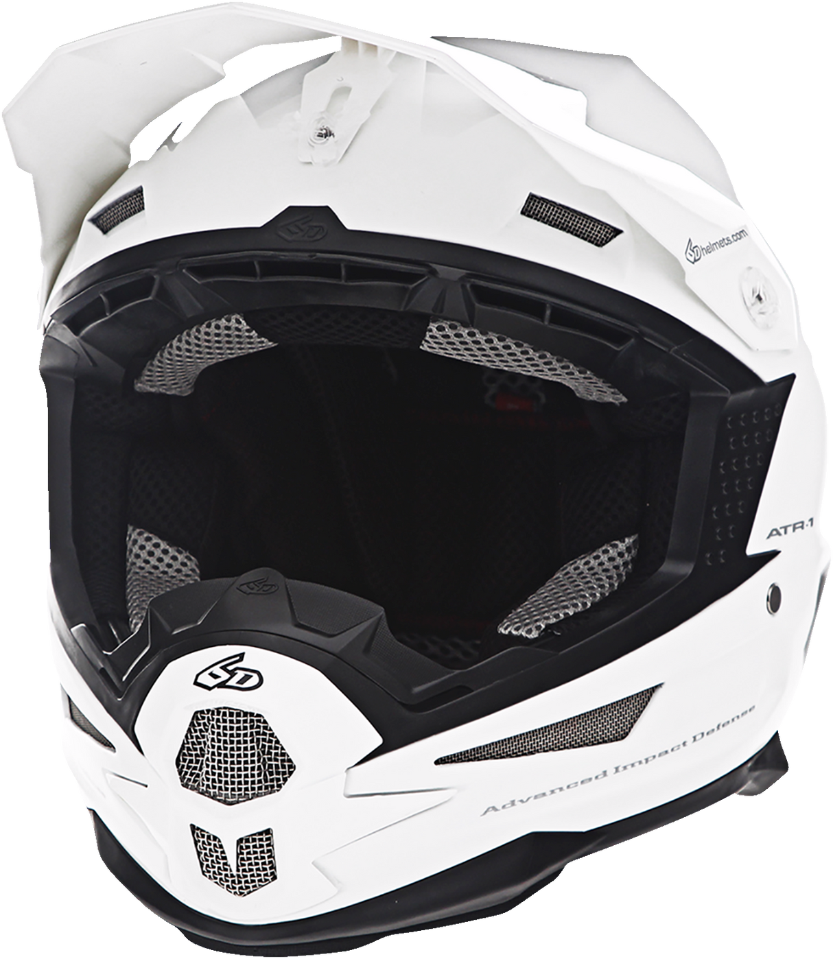 6D ATR-1 Motorcycle Helmet - White - XS 10-3724