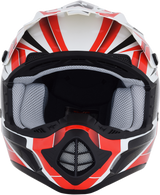 AFX FX-17 Motorcycle Helmet - Force - Pearl White/Red - Small 0110-5244