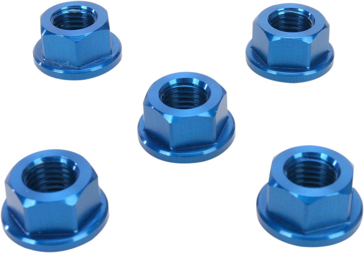 DRIVEN RACING Aluminum Sprocket Nuts - Blue - M10 x 1.25 DSN5BL