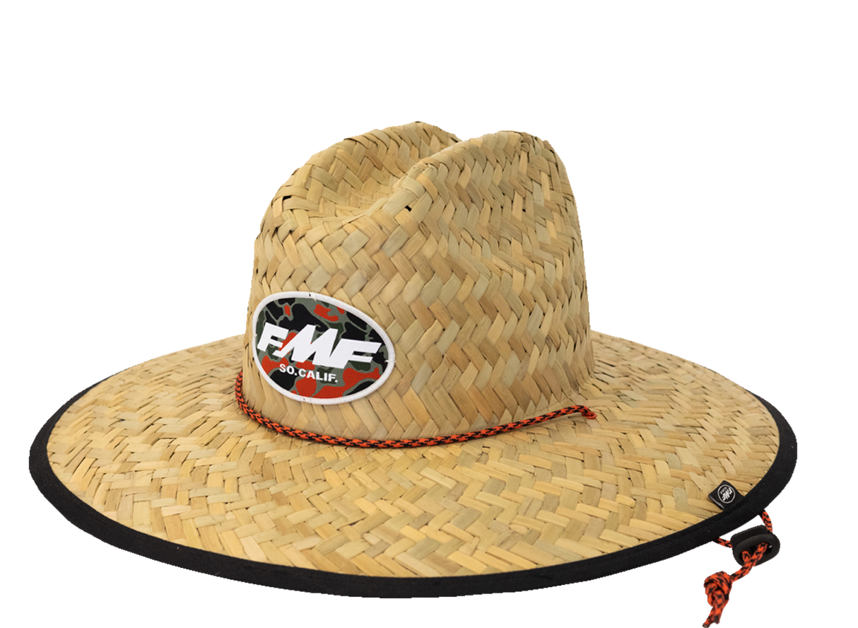 FMF Quack Camo Straw Hat - Natural - One Size SU23193900 2501-4098