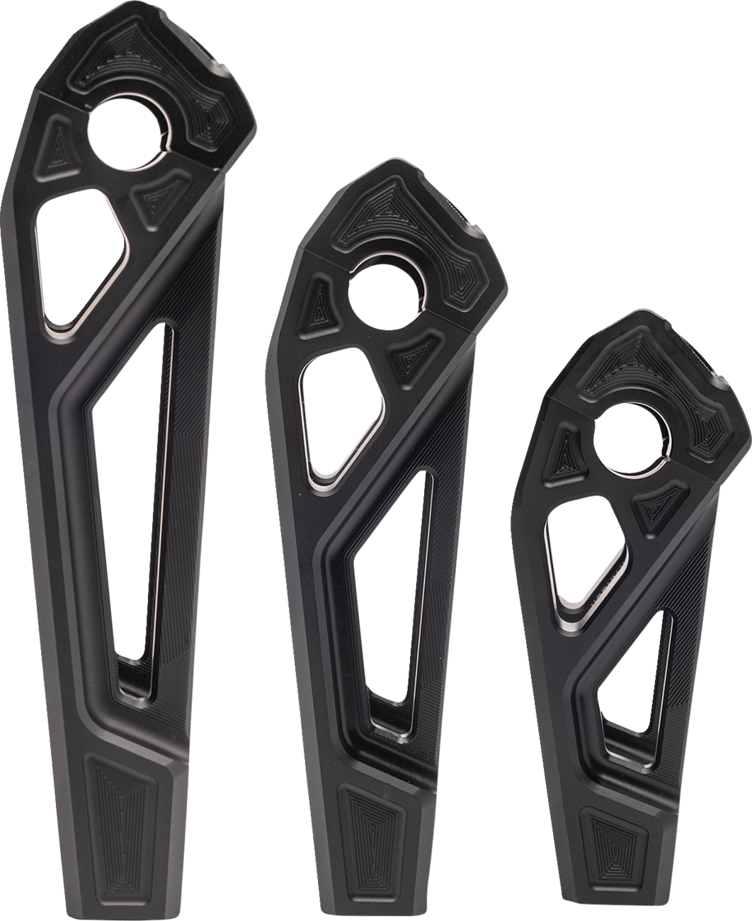 KODLIN MOTORCYCLE Risers - Fastback - 8" - Black K55122