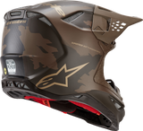 ALPINESTARS Supertech M10 Motorcycle Helmet - Squad - MIPS® - Dark Brown/Gold - Small 8302823-839-SM