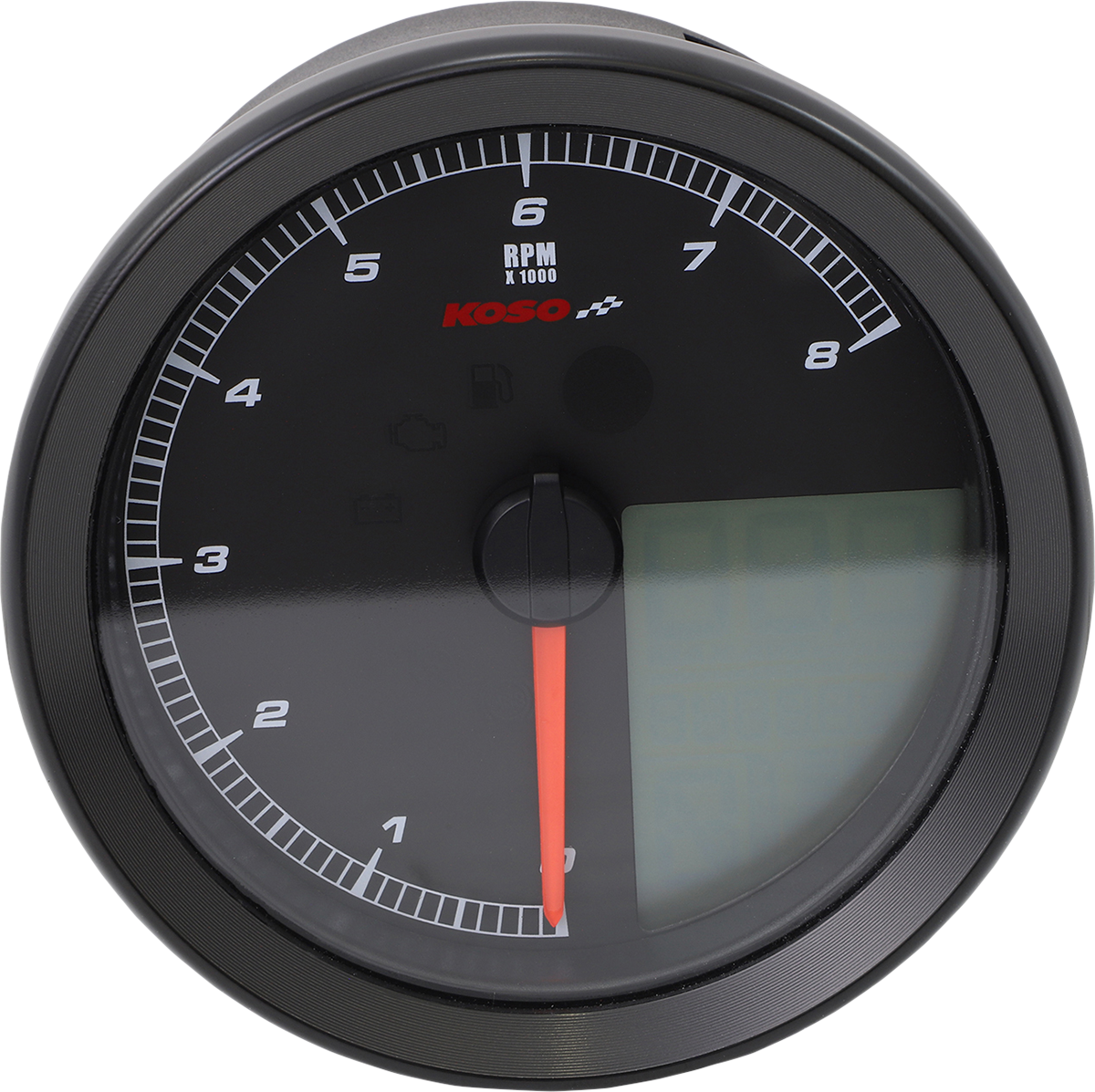 KOSO NORTH AMERICA Multi Function Speedometer/Tachometer - HD-04 - Black BA051211