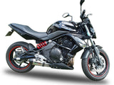 GPR Exhaust System Kawasaki ER6N ER6F 2005-2011, Gpe Ann. titanium, Slip-on Exhaust Including Removable DB Killer and Link Pipe