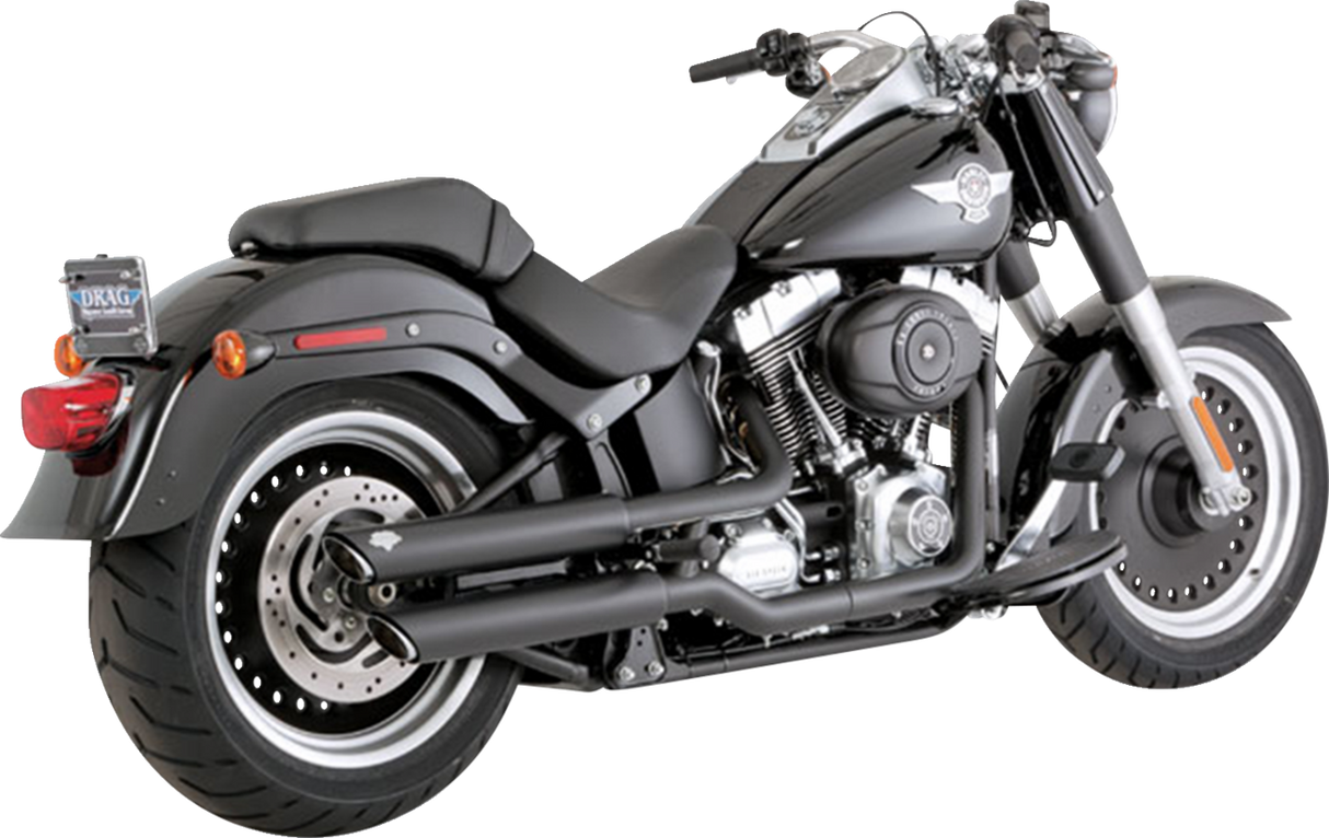 VANCE & HINES 3" Twin Slash Slip-On Mufflers - Black 46343