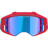 ALPINESTARS Goggles Supertech Goggles - Corp - Red/Blue - ABS Vision - Blue Mirror 5100325-3055