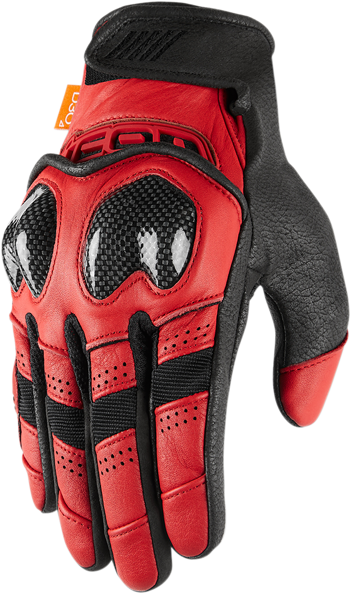 ICON Contra2™ Gloves - Red - Large 3301-3709