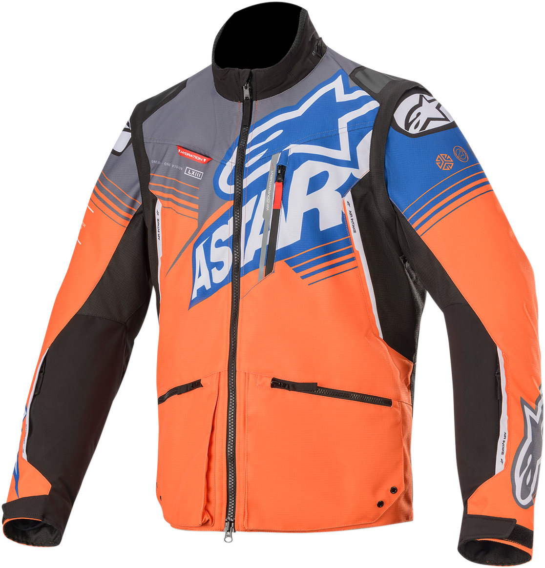 ALPINESTARS Venture Jacket - Orange/Gray/Blue - Small 3703019-417-S