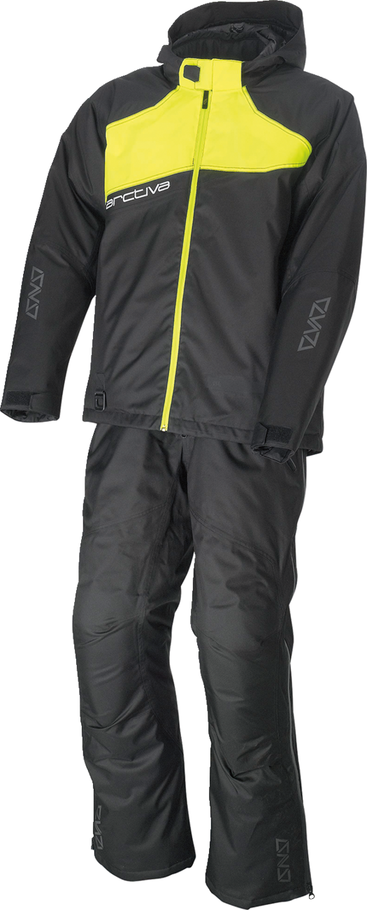 ARCTIVA Pivot 5 Hooded Jacket - Black/Hi-Vis - Medium 3120-2069