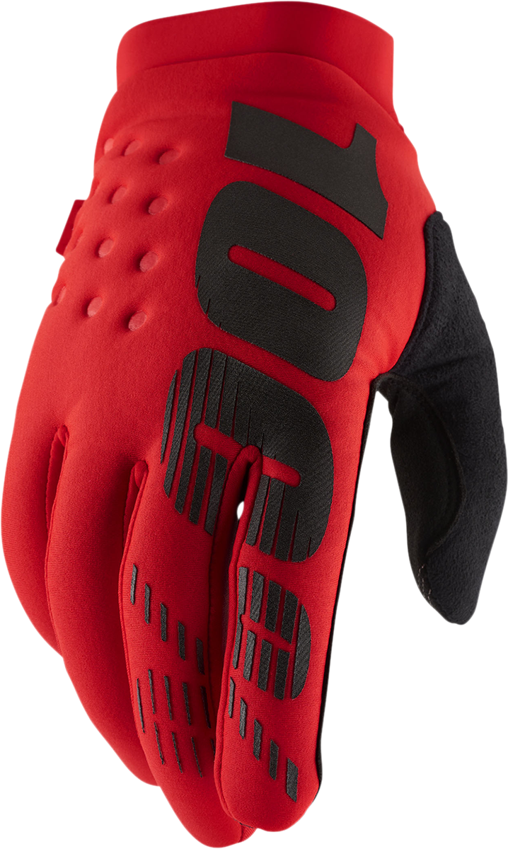 100% Brisker Gloves - Red - 2XL 10003-00034