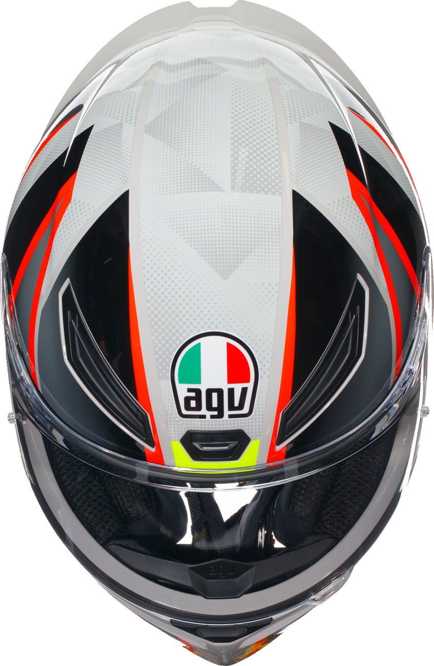 AGV K1 S Motorcycle Helmet - Blipper - Gray/Red - Large 2118394003030L