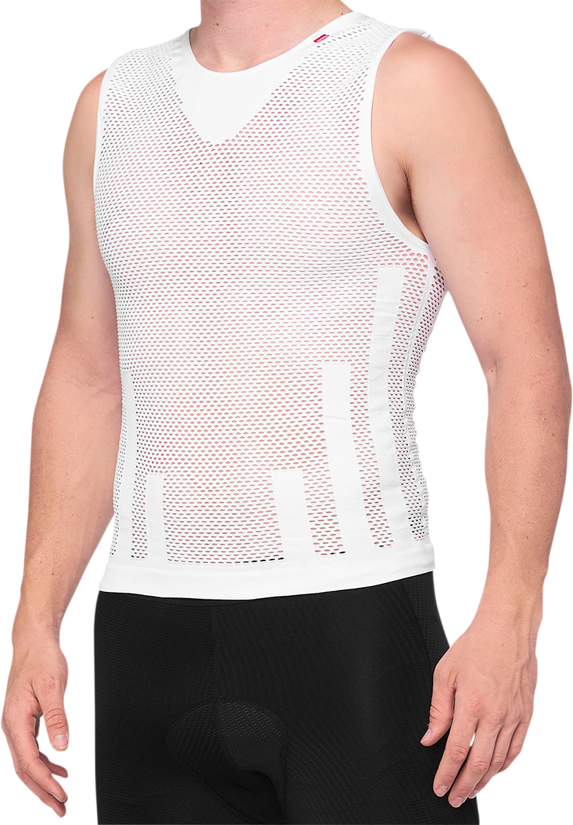 100% Zephyr Tank Jersey - White - Small/Medium 35502-000-17