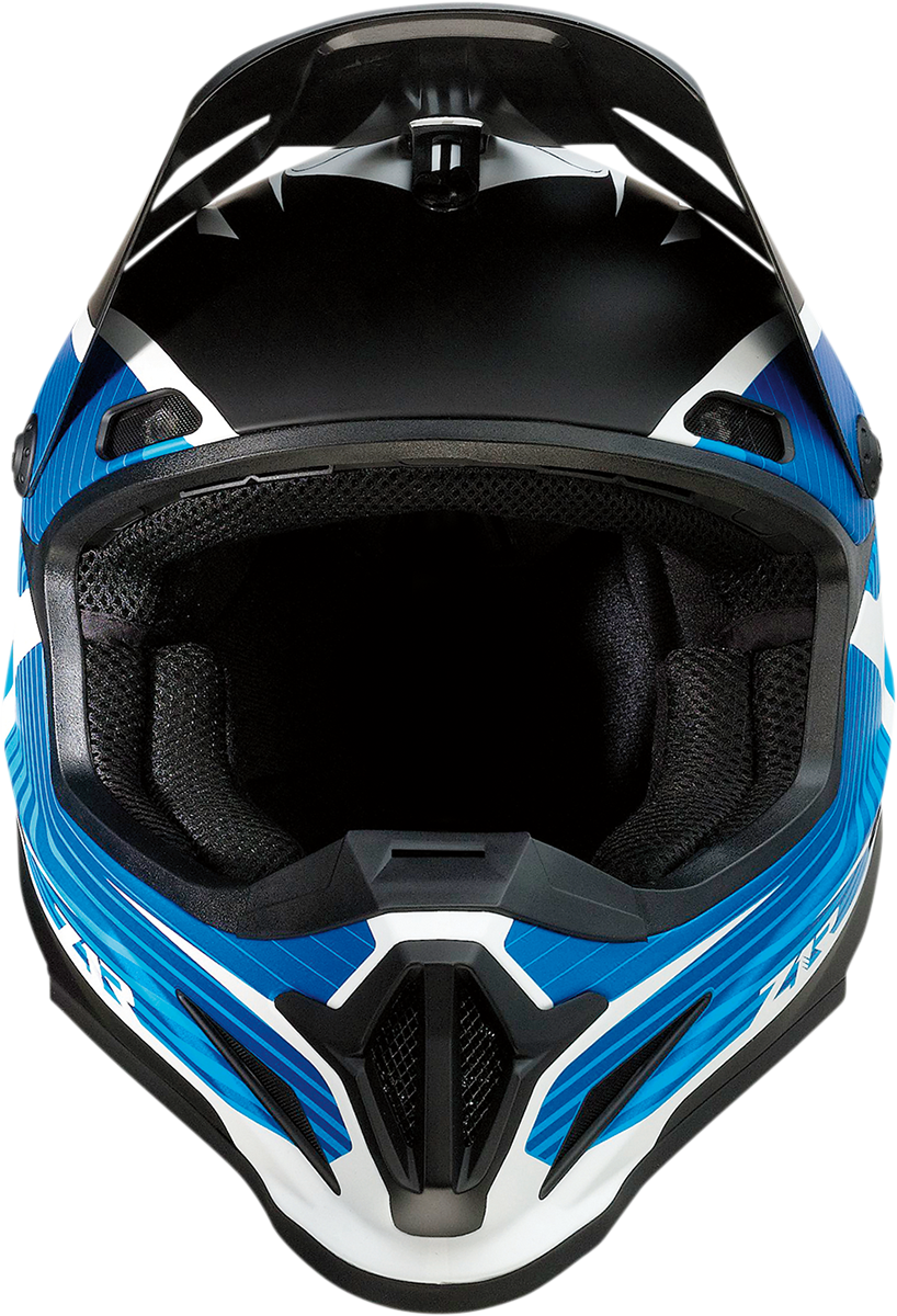 Z1R Rise Motorcycle Helmet - Flame - Blue - Small 0110-7249