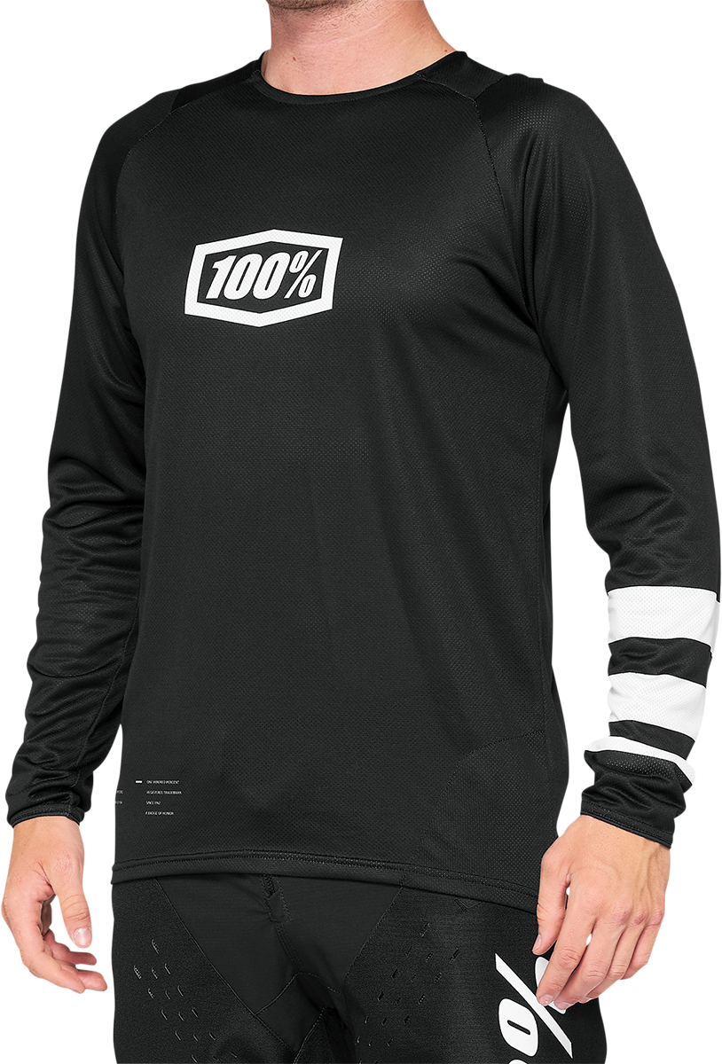 100% R-Core Jersey - Long-Sleeve - Black - Small 41104-001-10