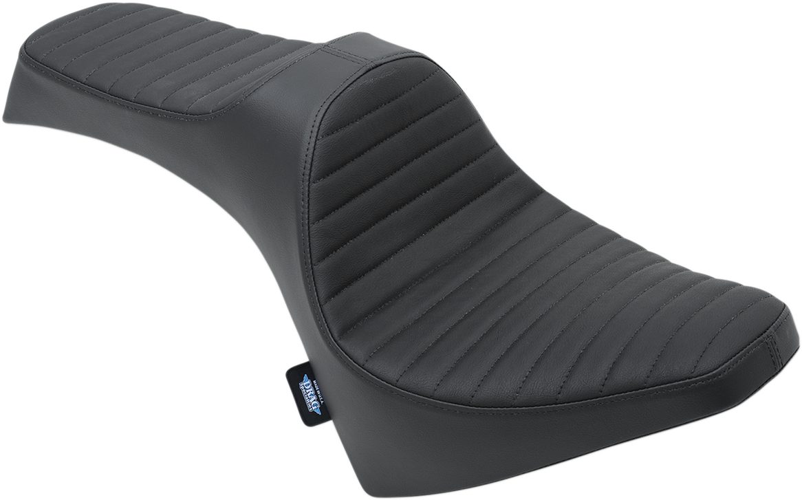 DRAG SPECIALTIES Predator III Seat - Black - Classic Stitching - '15-'22 Scout 0810-2121