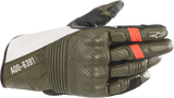 ALPINESTARS Kei Gloves - Forest/Black/White/Fluo Red - Small 3566221-6123-S