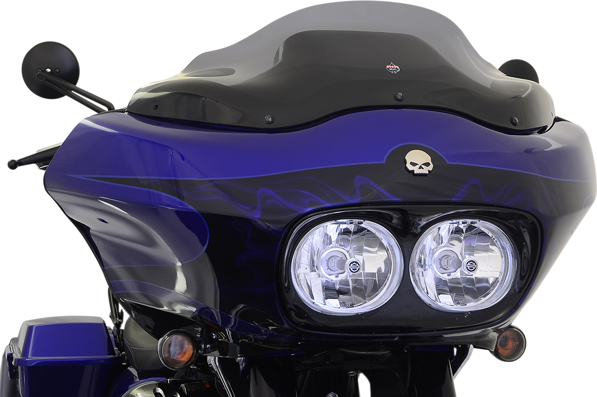 KLOCK WERKS Flare™ Windshield - 8" - Smoke - '98-'13 FLTR KWW-01-0189