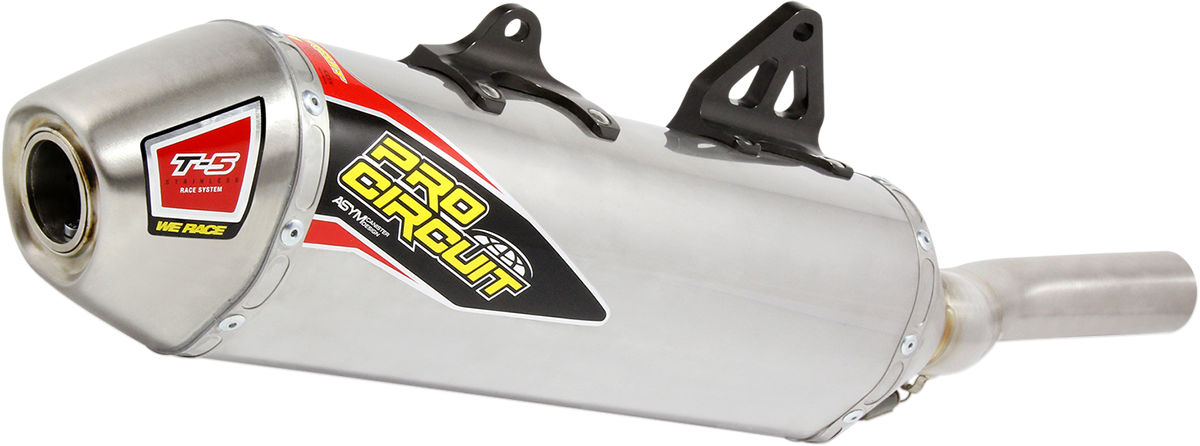 PRO CIRCUIT T-5 Mechanical Muffler - Stainless Steel - KLR650 0121365A