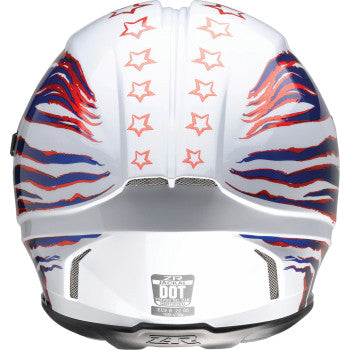 Z1R Jackal Motorcycle Helmet - Patriot - Red/White/Blue