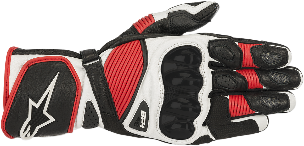 ALPINESTARS SP-1 V2 Gloves - Black/White/Red - 3XL 3558119-123-3XL